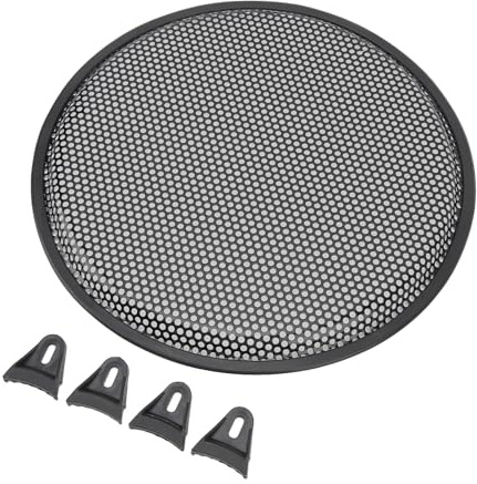 Wakects 12-Zoll-Lautsprecher Grill 12 Subwoofer-Kühlergrill 12-Zoll-Lautsprecher-Abdeckung Iron Metal Subwoofer Protektor mit Modernem Design für CAR RV-Audiosystem