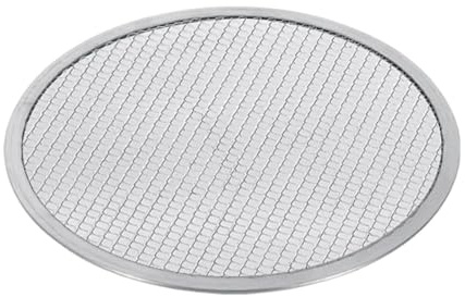 Generic Teglia per Pizza Rete Rotonda Schermo in Alluminio Vassoio Da Forno con Superficie Antiaderente Resistente Al Calore Adatto per Ristorazione E Uso Do, Diametro 48cm