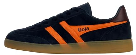 Gola Viper Unisex Trainers, Navy Blue Orange Burgundy Gum, 9 UK
