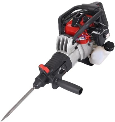 Concrete Percussion Hammer 1200W Electric Drill Demolition Gasoline Pickaxe Diamond Head Rock Drilling Machine Max Drilling Capacity