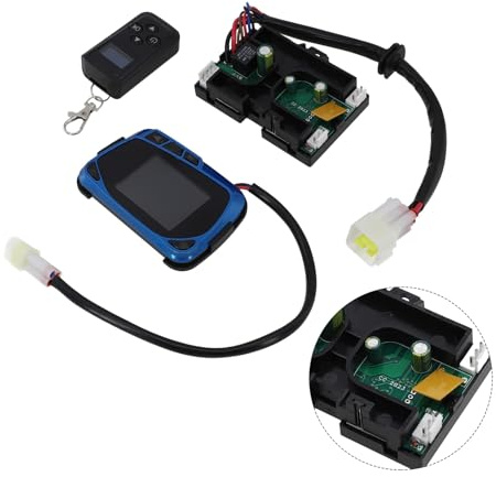 LCD Remote Control Switch with Motherboard and Plateau Mode, Compatible with 3KW/5KW/8KW Air for Diesel Parking Heater, 12V Battery Powered