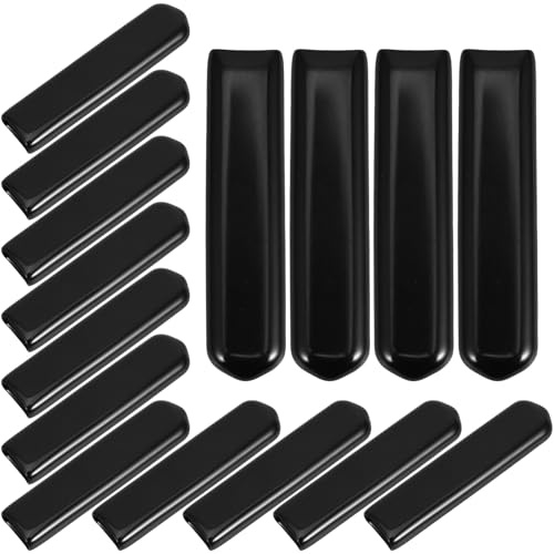 Veemoon Protège-poignée de Robinet Extérieur en Pvc Plat Noir, Lot de 20 Pièces, Fonction Antidérapante pour Poignées de Vanne et Robinet Lors des Travaux de Jardin