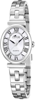 Lotus Damenuhr Analog aus Edelstahl 316l | Quarzwerk, Widerstandsfähiges Mineralglas, Wasserdicht 5 ATM 19016/5 -2GETHER, Silberfarbenes Zifferblatt