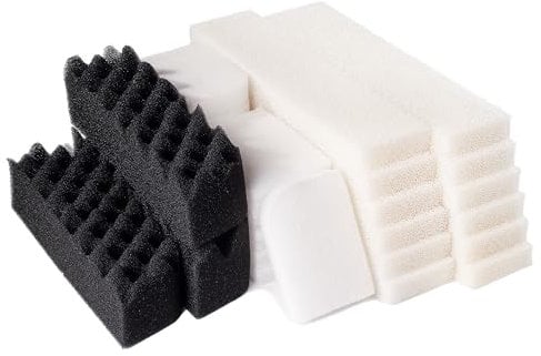 LTWHOME Foam Filters Polishing Pads and Bio-Foam Filter Set Fit for Fluval 406 407 (Pack of 30)