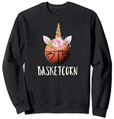 Basketcorn! Basketball Einhorn Merch Geschenk Sweatshirt