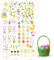 TK Gruppe Timo Klingler Hey! Easter® 50er Aufkleber Ostern - Sticker zum Bekleben & Basteln von Ostereier, Dekoration Klebebilder von Eier mit über 50 Motiven (Classic)