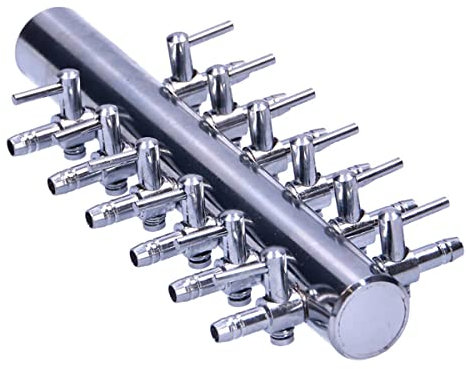 Aquacadabra 12-Way Stainless Steel Manifold for Aquarium Air Pump