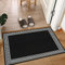 PHP Carpet Runners for Hallways Non-Slip Long & Wide Heavy-Duty Plain Super Absorbent Area Rugs, Stair Carpet and Kitchen Anti-slip Floor Mats - Greeky Rug (Black & White, 66 x 120 cm - S Runner)