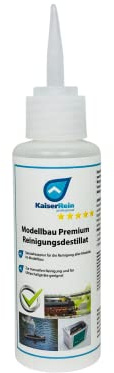 KaiserRein Modellbau Reinigungs-destillat 125 ml ist eine Spezialentwicklung, um alle Teile im Modellbau zu reinigen I Das Reinigungsmittel ist für die Manuelle Reinigung und Ultraschallbad