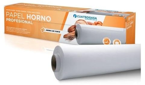 Clim Profesional Rollo de Papel de Horno Industrial Antiadherente y Resistente 100 metros ancho 38 cm Siliconado por Ambas Caras
