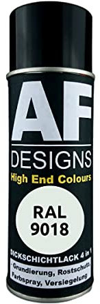 Alex Flittner Designs Vernice anticorrosiva 4 in 1 RAL 9018 bianco papiro metallo vernice protettiva spray vernice antiruggine