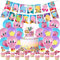 Geburtstag Luftballons,Geburtstag Decorations 32 Pcs,Party Dekoration,Party Deko,Party Ballon Dekoration,Cupcake Topper,Dekorationen für Kindergeburtstag Party