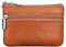 Moorle Damen Echtleder Münzbörsen Mini, Schlüsselbörse Geldbörse, Braun Geldbörse Münzbeutel Klein Herren, Schlüsseltasche Leder Tasche mit Schlüsselanhänger (Braun)