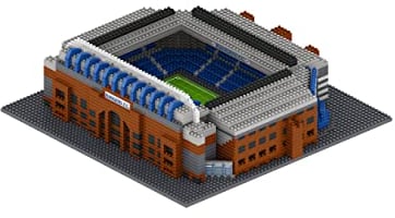 FOCO Offizielles Lizenzprodukt Rangers FC Ibrox BRXLZ-Steine 3D-Fußballstadion BAU-Set