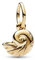 PANDORA x Disney Arielle die Meerjungfrau Charm-Anhänger mit 14 Karat vergoldeter Metalllegierng, Cubic Zirkonia, Kompatibel Moments Armbändern, 762685C01