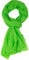 fashionchimp BASIC-Schal für Damen mit weichem Fransensaum, Tuch in leichter Qualität mit Baumwolle, einfarbig (Neon-Grün)