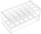 18 Trous Support de Tube à Essai, 15 x7.6 x7cm Acrylique Transparent Test Holder Rack, Support de Tube à Centrifuger pour Laboratoire de Chimie Tube de 17mm