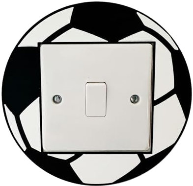 Football Light Switch Surround Cover - 3D Printed - Bedroom Decor - Sports Room - PE - Home - Room Decor - Sportsman - Sports Man - Footie