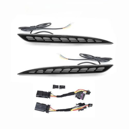 1 Paar Rückleuchten für die Heckstoßstange für Tesla Modell 3/Y 16–22, rot/rauchfarben