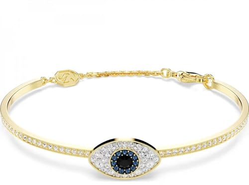 Swarovski Damen-Armreif Metall Swarovski-Kristall S Blau 32029329