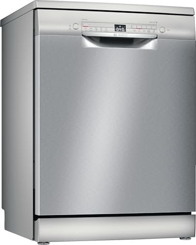 Bosch SMS2ITI33E Serie 2, Lavastoviglie da libera installazione, Home Connect, Diagnostica da remoto, Assistente al lavaggio, Programma preferito, EcoDosage, Acciaio, 60cm