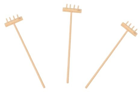 JOINPAYA 3 Pièces Mini râteau Toys Meditation Accessoires Accessoire Zen décoration Zen kit de Plantes râteau d'outil de Jardin Zen Outils de Jardin Zen Outil de Jardin de Table Bambou