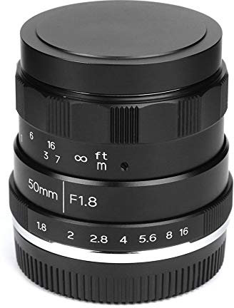Qukaim Lente manual de 50 mm F1.8 M4/3 de gran apertura para Olympus EM5 Mark II, fotografía acory, lente para retratos