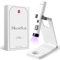MelodySusie Handheld UV Light for Gel Nails with Stand, Mini Portable Cordless Nail Lamp with LCD Display, Eye-Protective Cover, Flash Curing for Glue, White