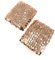 Paire de Bracelets de déguisement en Polyester à Paillettes pour Femme, Couleur Or Rose, 16 x 10 cm