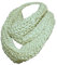 Haus und Deko Schlauchschal Rundschal ca. 120 cm trendiger Grobstrick Schal in schöner Uni-Farbe Bone White