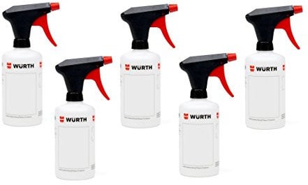 5x Würth Universell einsetzbare Pump- Sprühflasche mit Skalierung 500ml