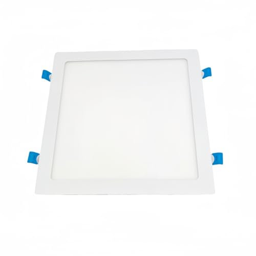ONSSI Placa Led de Techo 24W 2400lm,Cuadrada 295x295 mm,Panel Led Super slim Empotrado Blanco (CCT Regulable en Blanco-Neutro-Cálido) Alta Luminosidad Lámpara de Techo