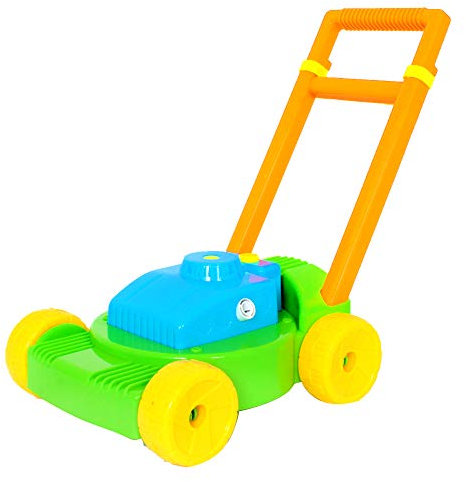 BLUE SKY - Cortacésped de Burbujas - Burbujas de Jabón - 049017 - Azul - Plástico - Juguete Infantil - Juego al Aire Libre - 28 cm x 50 cm - A Partir de 3 años