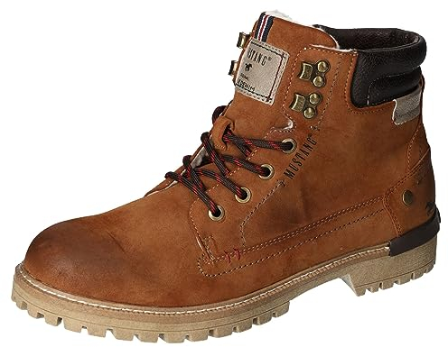 MUSTANG Herren Stiefelette Schnürboot warm gefüttert 4142-602, Größe:45 EU, Farbe:Mehrfarbig