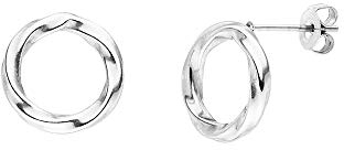 PURELEI® Kaula Ohrringe (Silber) – Damenohrringe aus langlebigem Edelstahl – Wasserfeste Ohrringe Damen – 13mm Durchmesser – Modeschmuck für deinen individuellen Look