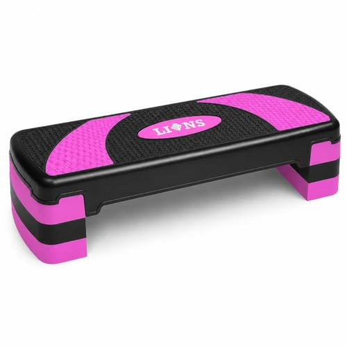 FAIRWAYUK Steppers for Exercise Workout - 3 Level Adjustable Height Non Slip Aerobic Step Platforms, Cardio Home Gym Equipment Fitness Step Workout Training