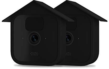 HOLACA Silicone Cover Skin Compatible with All New Blink Outdoor Camera -Waterproof Protective,Soft, Lightweight, Reliable, and Durable Silicone for Blink Outdoor Home Security Camera (Black 2Pack)
