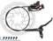 WANGQI Hydraulische Bremsen Set, Fahrrad Scheibenbremse Set Hydraulik Fahrrad Vorne/hinten Scheibenbremse Bike Öl Scheibenbremse Rotor Hebel(Vordere Ölscheibe + 1 Scheibe)