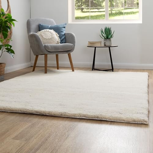 Steffensmeier Berber Teppich Meknes | Wolle Schurwolle | 15/15 Simple Spezial | Jaspe, Größe: 200x300 cm, Original aus Marokko, Teppich für Wohnzimme