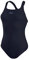 Speedo Damen Eco Endurance+ Medalist Badeanzug | Athletische Passform | Klassisches Design | Recyclingmaterial | Chlorbeständig | Besonders flexibel Badeanzug, True Navy, 42
