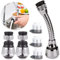3-in-1 Wasserhahn-Luftsprudler mit Flexiblem Wassersparenden Schlauch, 360°Swivel Edelstahl Wasserhahn für Küche und Badezimmer