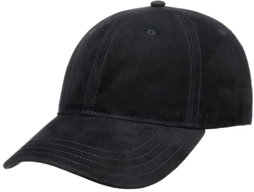 Stetson Veloursledercap Classic Curved Brim Herren Elegante Ledercap Strapback Ganzjährig
