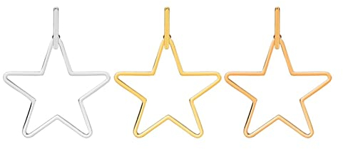 Musihy Edelstahl Ohrstecker Ohrstecker Für Damen Pärchen Geschenk Geometrisch Pentagramm Sterne 3 Paare