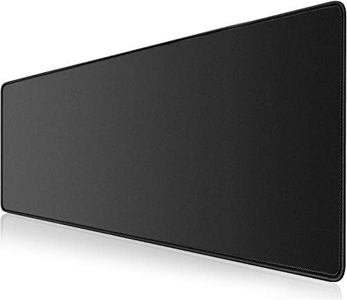 KTRIO Tappetino per Mouse XXL Gaming, Grande 900 x 400 x 4 mm, Tappetino per Mouse da Gioco, Mousepad Antiscivolo Impermeabile con Base in Gomma, nero
