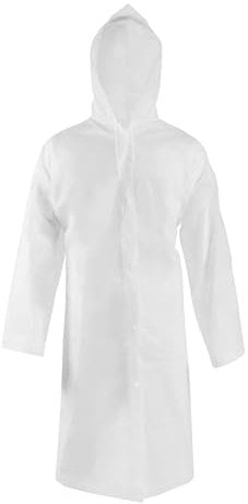 welsberg Regenponcho mit Kapuze, Damen und Herren Wasserdicht Atmungsaktiv Regenjacke Reganmantel Regenschutz für Konzert Festival Camping Wandern Angeln Sport, Transparent