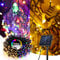 PhilzOps Weihnachtsbaum Lichterkette Außen, 22M 200 LED Solarlichterkette Outdoor Warmweiß Bunt 8 Modi Wasserdicht Lichter für Garten Party Balkon Terrasse Hochzeit Tor Hof Bäume Yard Haus Deko