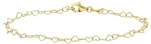 Lucardi - Damen Armband mit Plattierung - Schmuck - Geschenke für Frauen - Gold