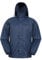 Mountain Warehouse Pakka wasserdichte Herren Jacke zusammenfaltbare Regenjacke Windjacke Kapuze Tragebeutel Camping Outdoor, Herbst Marine X-Large