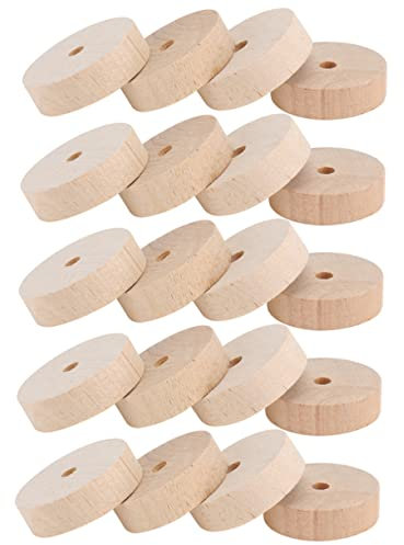 Miniatur Holzräder für Kinder, 20 Stück, Bastelzubehör für Modelle