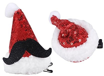 FRCOLOR Haarspangen Für Kinder -clip Weihnachts-haarnadel Nikolausmütze Stirnband